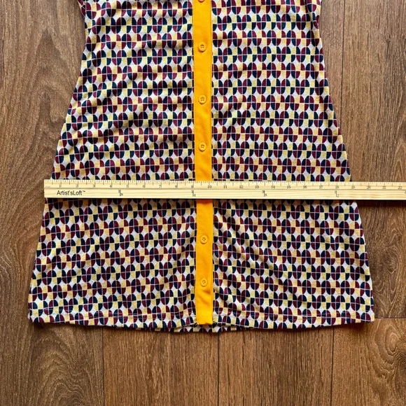Funky Retro Collared Mini Dress - Picture 7 of 8